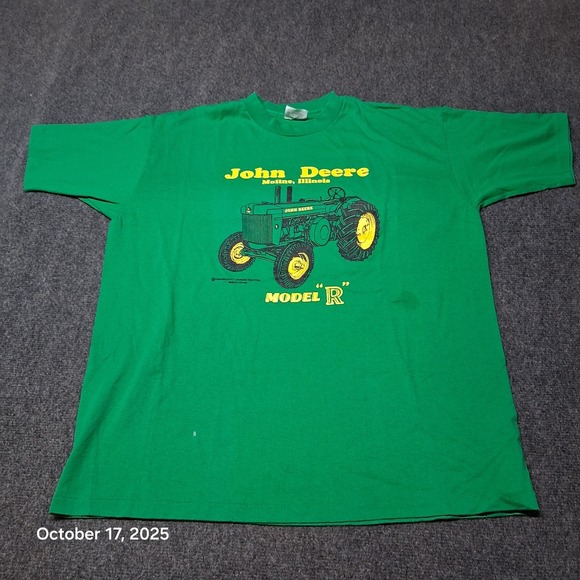 Hanes Other - Vintage John Deere Model R T Shirt Green Size XL Hanes 50/50 90s Single Stitch